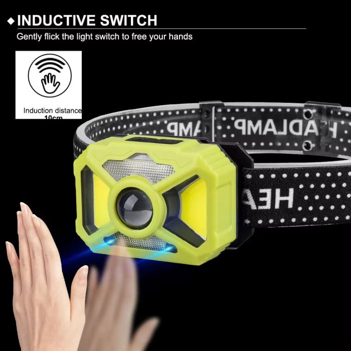Ліхтар налобний 2323-P50+SMD+COB