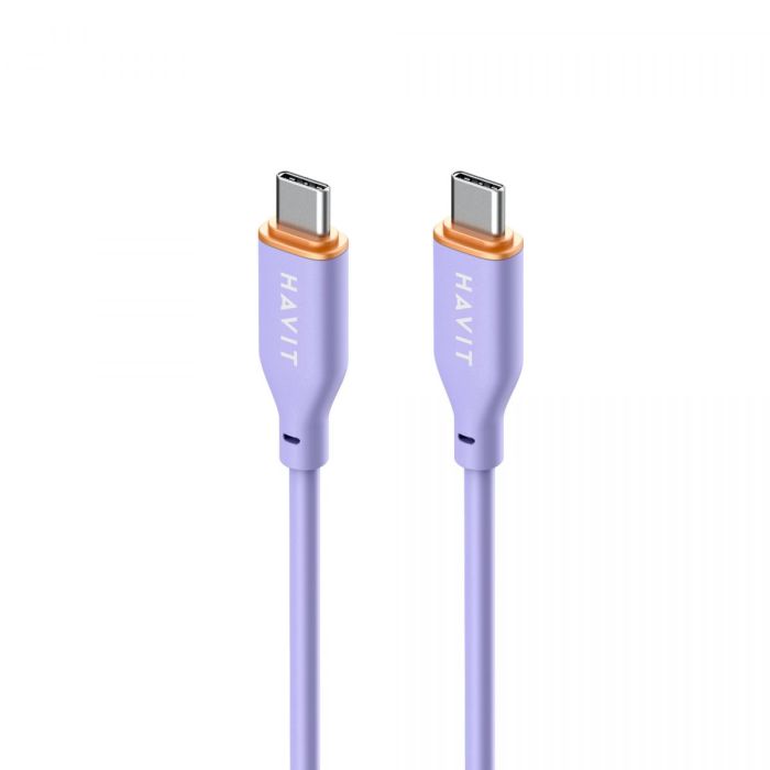 Кабель Type-C to Type-C HAVIT HV-CB603 PD60W 3A 1.2м (гипереластичный)