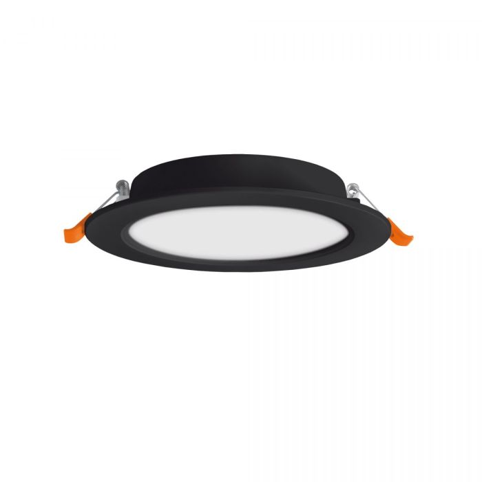 LED світильник Back вбудований круглий VIDEX 15W 5000K Black