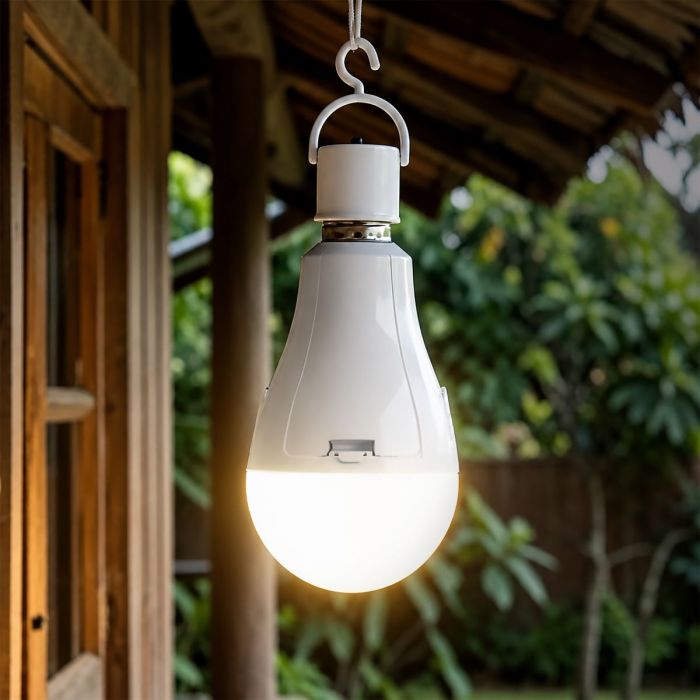 LED лампа акумуляторна TITANUM A80 12W E27 4000K 230V