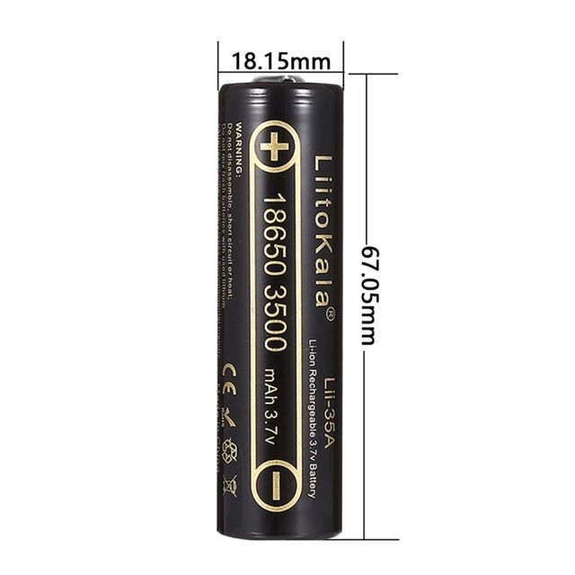 Аккумулятор 18650 LiitoKala 35A-JT 3500mAh