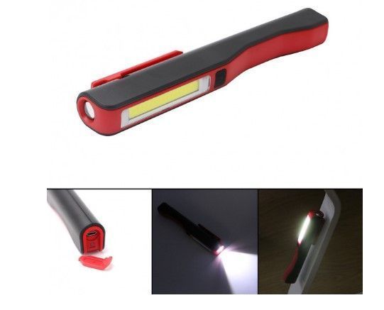 Ліхтарик акумуляторний з магнітом і USB зарядкою MHZ BL-ESEN-86A COB