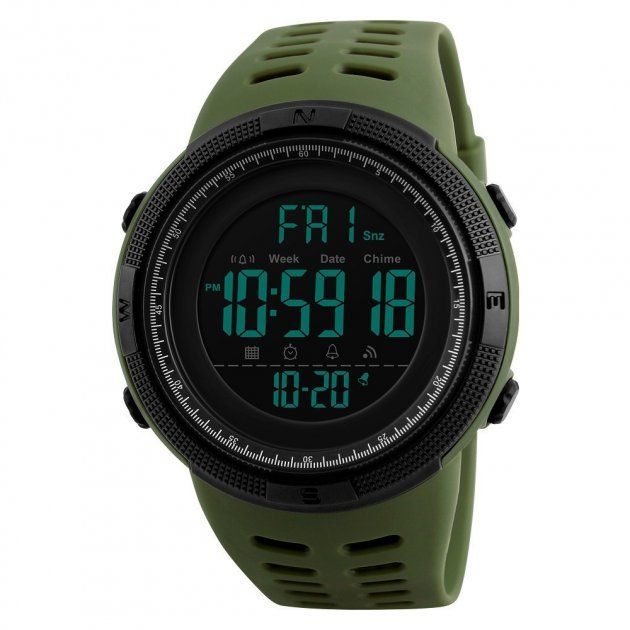 Годинник наручний чоловічий SKMEI 1251AG (Army green)
