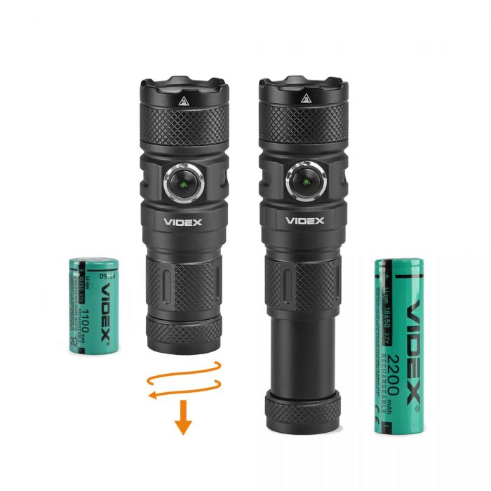 Портативний світлодіодний ліхтарик VIDEX VLF-A298 1500Lm 5000K