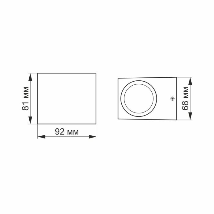 LED Світильник архітектурний AR011G IP54 VIDEX GU10