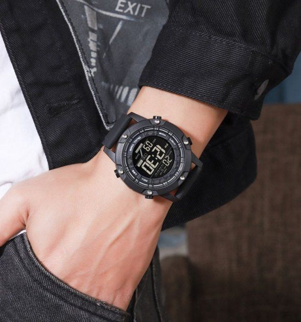 Годинник наручний чоловічий  SKMEI 1762 (Black)