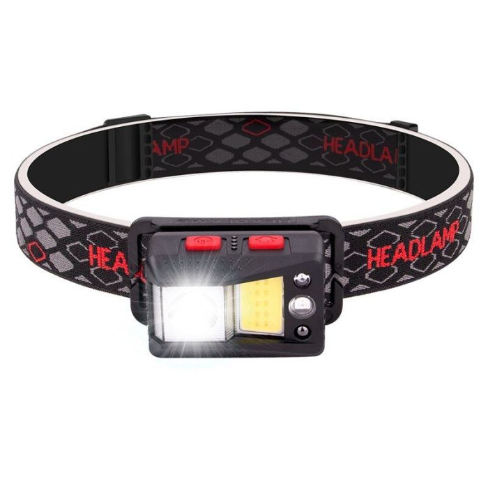 Ліхтар налобний SL09-1L2+COB+LED (Red+Green+Blue)