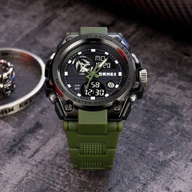 Чоловічий годинник Skmei 2031AG Army Green