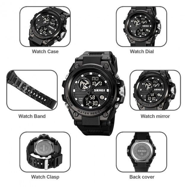 Чоловічий годинник Skmei 2031 Black