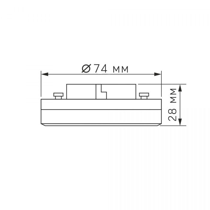 LED лампа VIDEX GX53D 10W 4100K 220V димерна