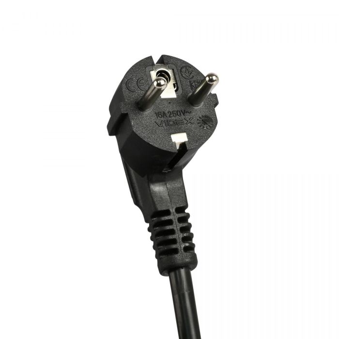 Мережевий подовжувач VIDEX ONCORD з/з 4п 3м (3x1.5мм) 3.4А USB(QC3.0) +USB-C(PD20W) з кнопкою Black