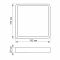 LED Світильник накладний квадрат VIDEX 18W 5000K White
