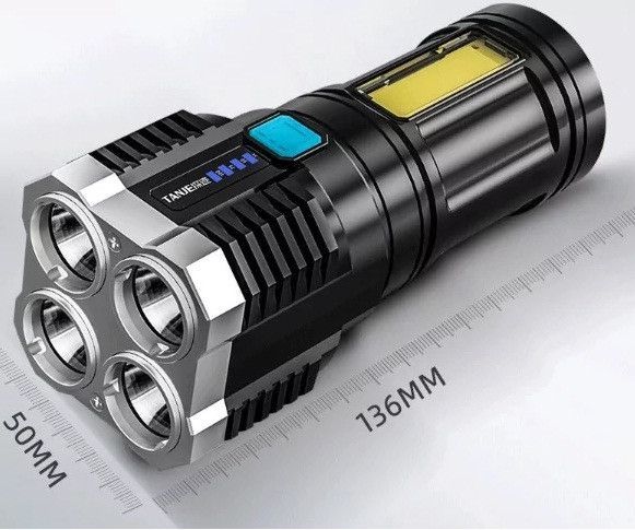 Ліхтарик ручний Bailong X509-4LED+COB