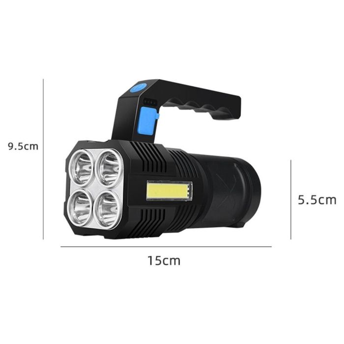 Переносний туристичний ліхтар BL-X510-4LED+COB