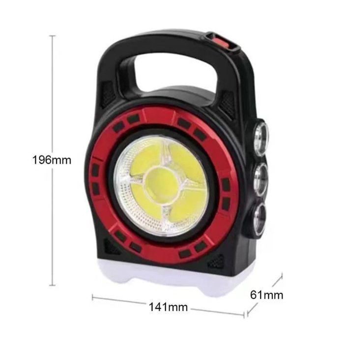 Ліхтар з акумулятором для дому 6678С-3LED+5COB