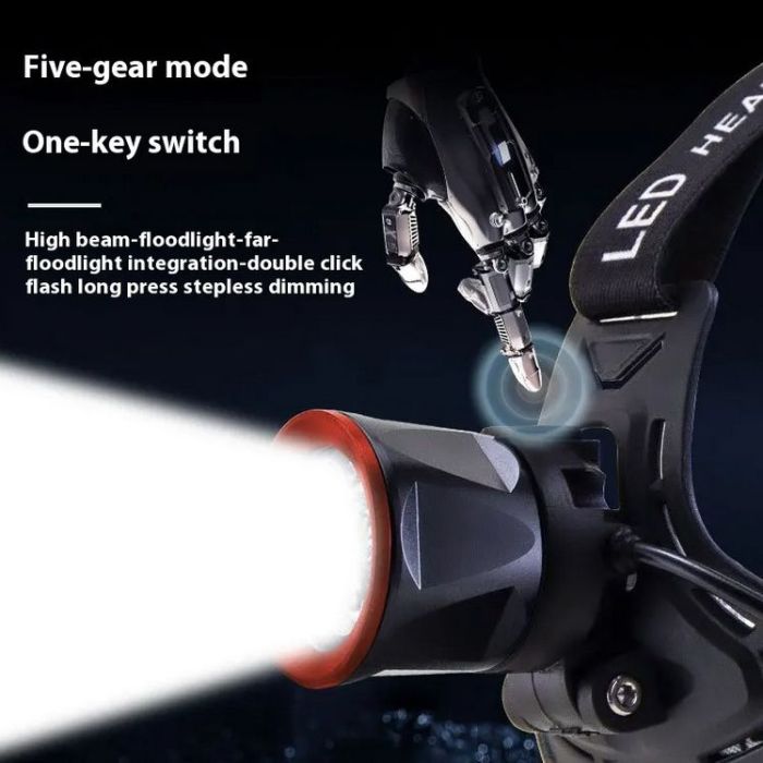 Ліхтар налобний CT021 6+1 ULTRA LED, 3x18650