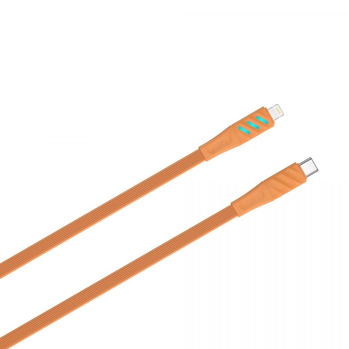 Кабель USB-C - Lightning HAVIT HV-CB6255 PD27W 1м з LED індикатором Orange