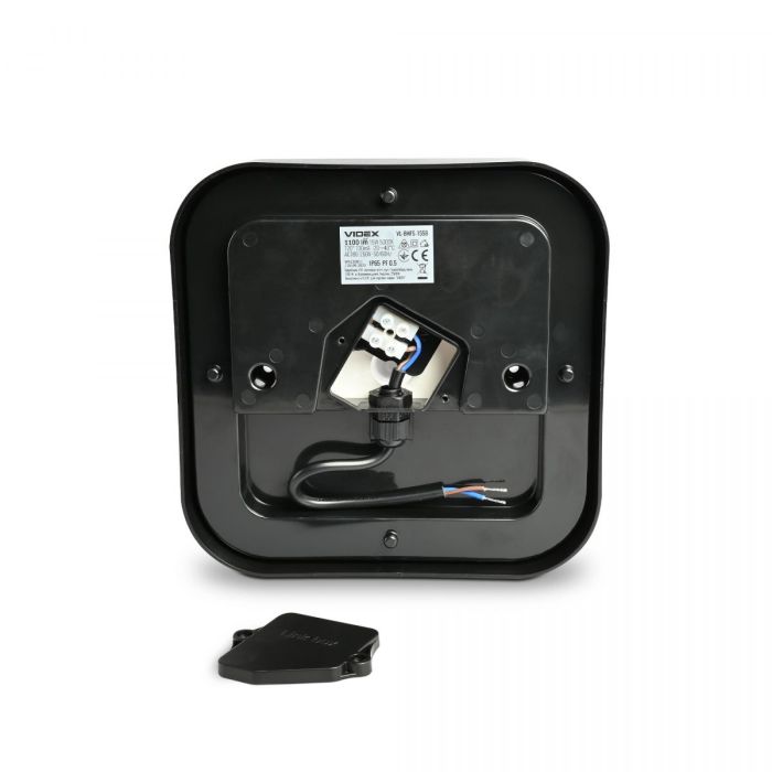 LED світильник ART IP65 квадратний VIDEX 15W 5000K Black