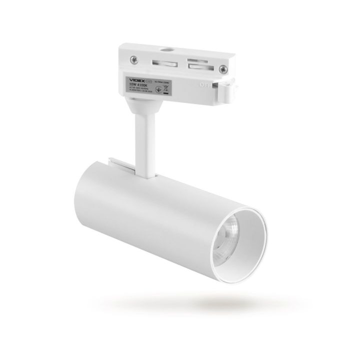 LED світильник трековий VIDEX 10W 4100K білий