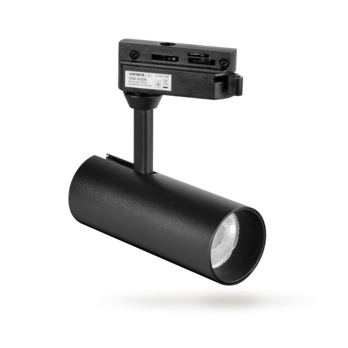 LED світильник трековий VIDEX 10W 4100K чорний