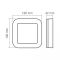 LED світильник ART IP65 квадратний VIDEX 15W 5000K Black