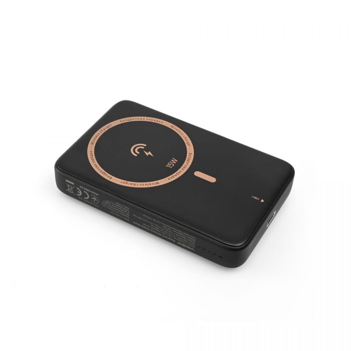 Повербанк з бездротовою зарядкою 10000mAh VIDEX VPB-331 PD20W Black