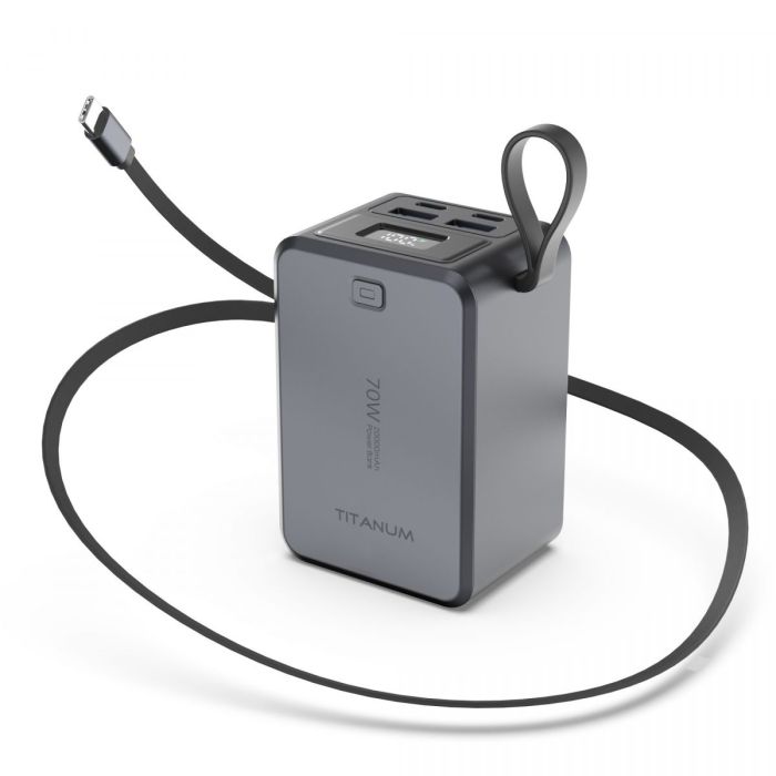 Павербанк 20000mAh TITANUM WP049 PD70W Grey