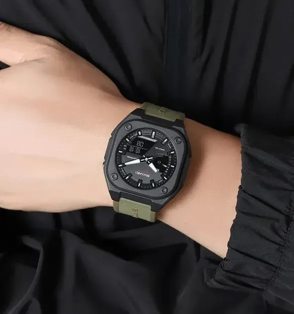 Годинник наручний чоловічий SKMEI 2328AG Army Green