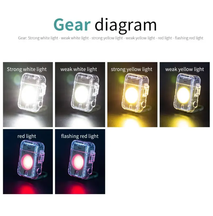 Акумуляторний LED-ліхтарик D52-2-COB з запальничкою (Чорний)