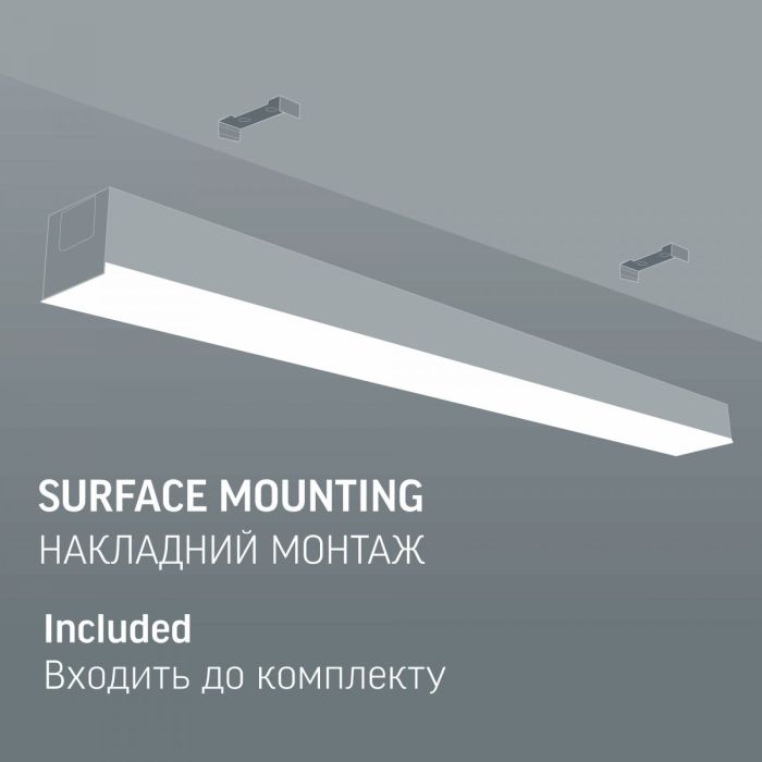 LED світильник лінійний VIDEX BN03 50W 1.2М 5000K 220V Black