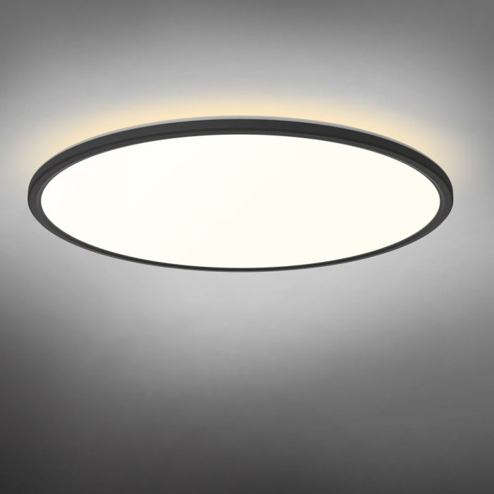 LED світильник з декоративною підсвіткою VIDEX DL5R 44W 3000K-4000K-5000K Black