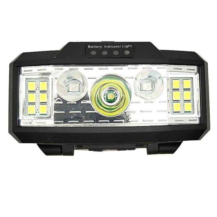 Ліхтар налобний 910A-XPE+12SMD, 1x18650