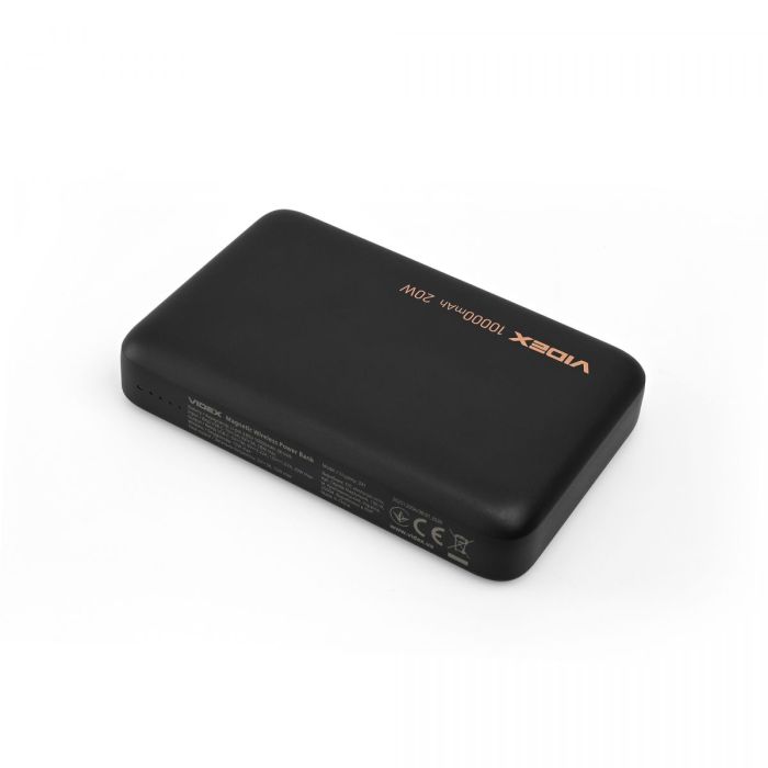 Повербанк з бездротовою зарядкою 10000mAh VIDEX VPB-331 PD20W Black