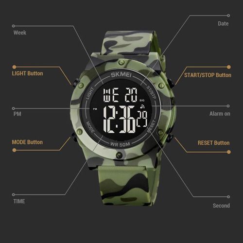 Мужские часы Skmei 1772CMGNBK Camo Green-Black