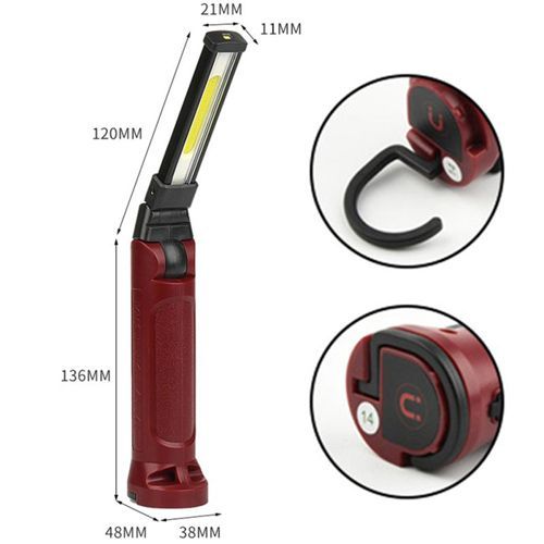 Ліхтар WORKLIGHT-71-XPE+COB(white+red)