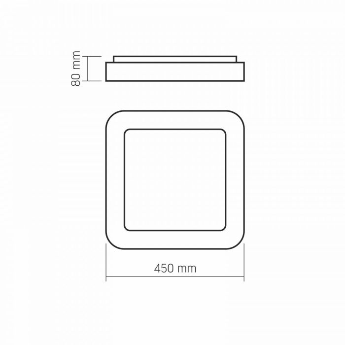 LED світильник VIDEX EDGE-SC-72W-WHITE (VLE-ESC-72W)