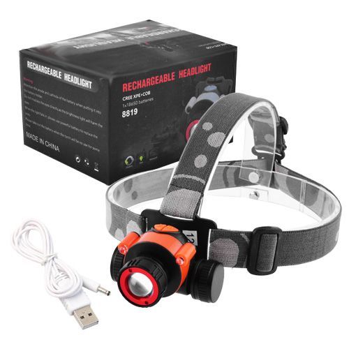 Ліхтар налобний Police 8819-XPE + 2LED red
