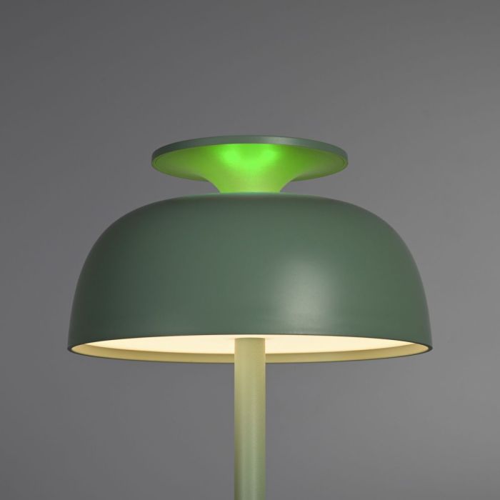 LED лампа настiльна з акумулятором VIDEX VL-TF24G 8W 4000K+RGB Green