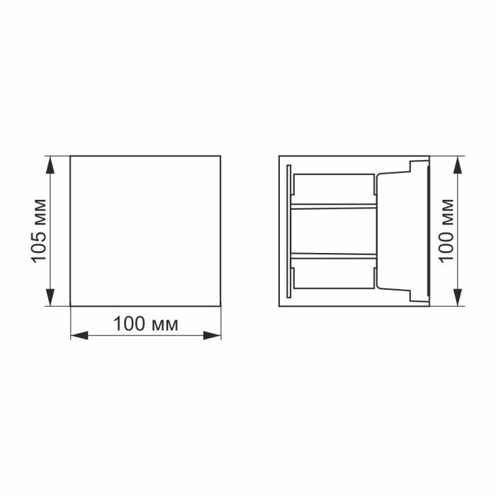 LED Світильник архітектурний AR04 IP54 VIDEX 6W 2700K Black