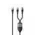 Кабель USB-C - USB-C + USB-C HAVIT HV-CB6325 PD100W 5A 1.2м