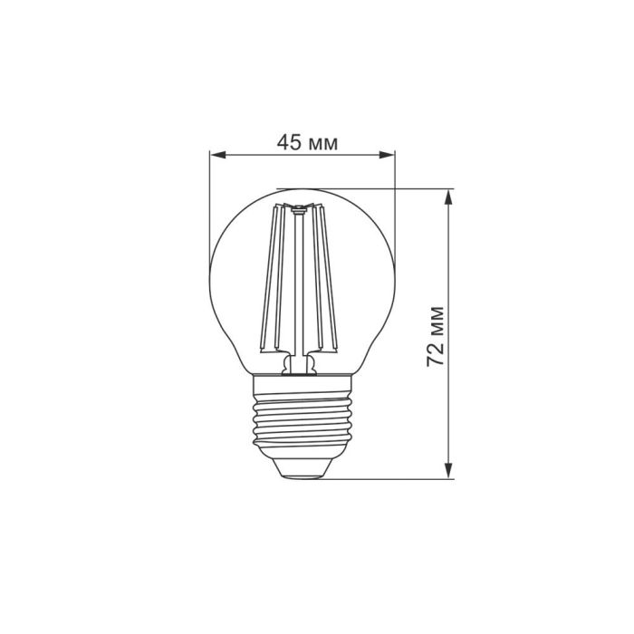 LED лампа TITANUM Filament G45 4W E27 4100K