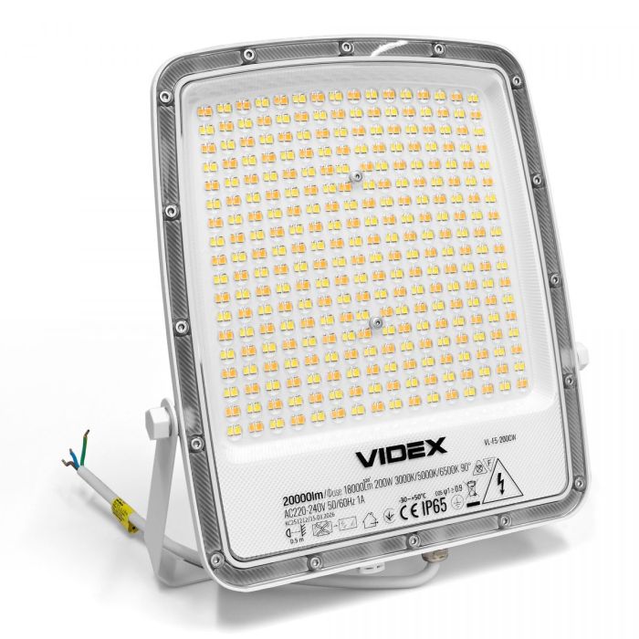 LED прожектор VIDEX F5 200W 3000-5000-6500K 230V White (VL-F5-200CW)