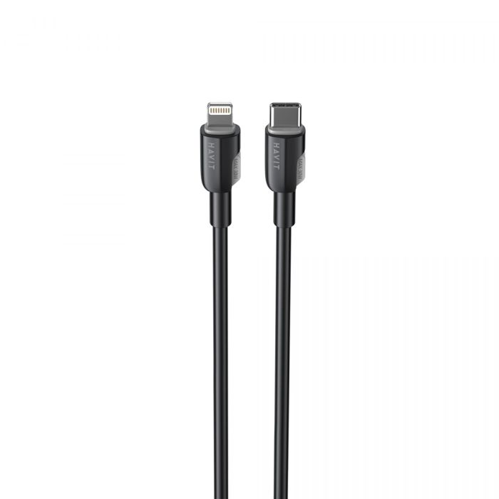 Кабель USB-C - Lightning HAVIT CB309C PD30W 1м Black