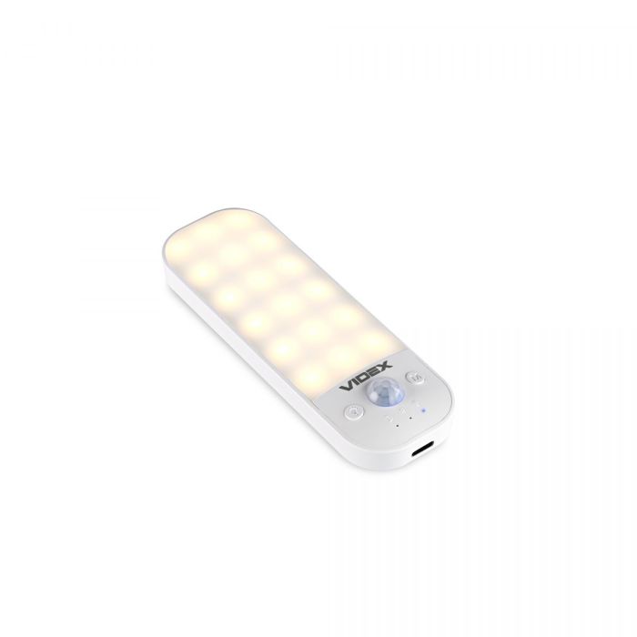 LED Світильник акумуляторний з датчиком руху VIDEX VL-NL014W-S