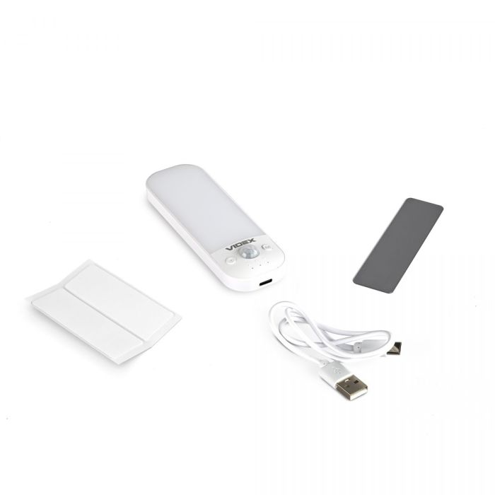 LED Світильник акумуляторний з датчиком руху VIDEX VL-NL014W-S