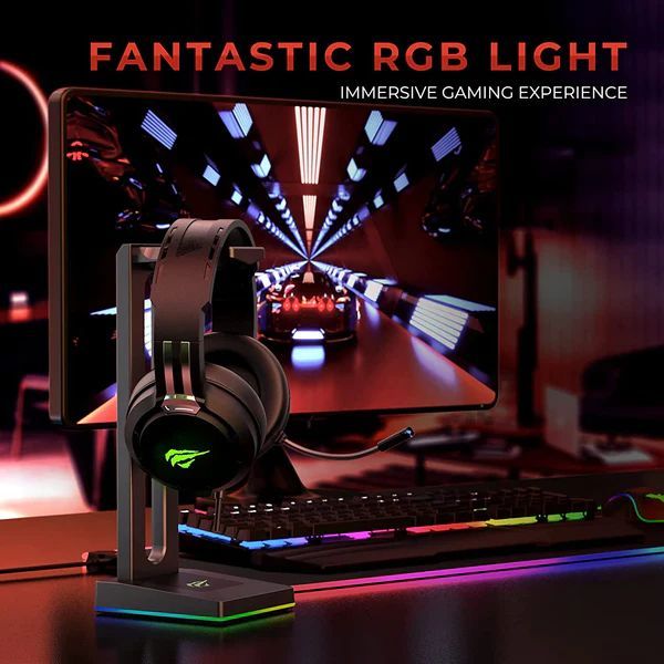 Ігрові навушники з мікрофоном HAVIT HV-H2010d RGB Black