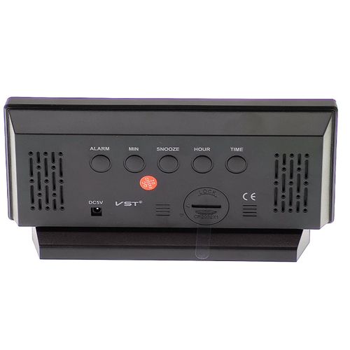 Електронний настільний LED годинник від USB VST-897-5 з будильником та термометром