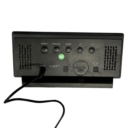 Електронний настільний LED годинник від USB VST-897y-4 з будильником та термометром