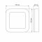 LED світильник ART IP65 квадратний VIDEX 15W 5000K White