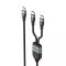 Кабель USB-C - USB-C + USB-C HAVIT HV-CB6325 PD100W 5A 1.2м